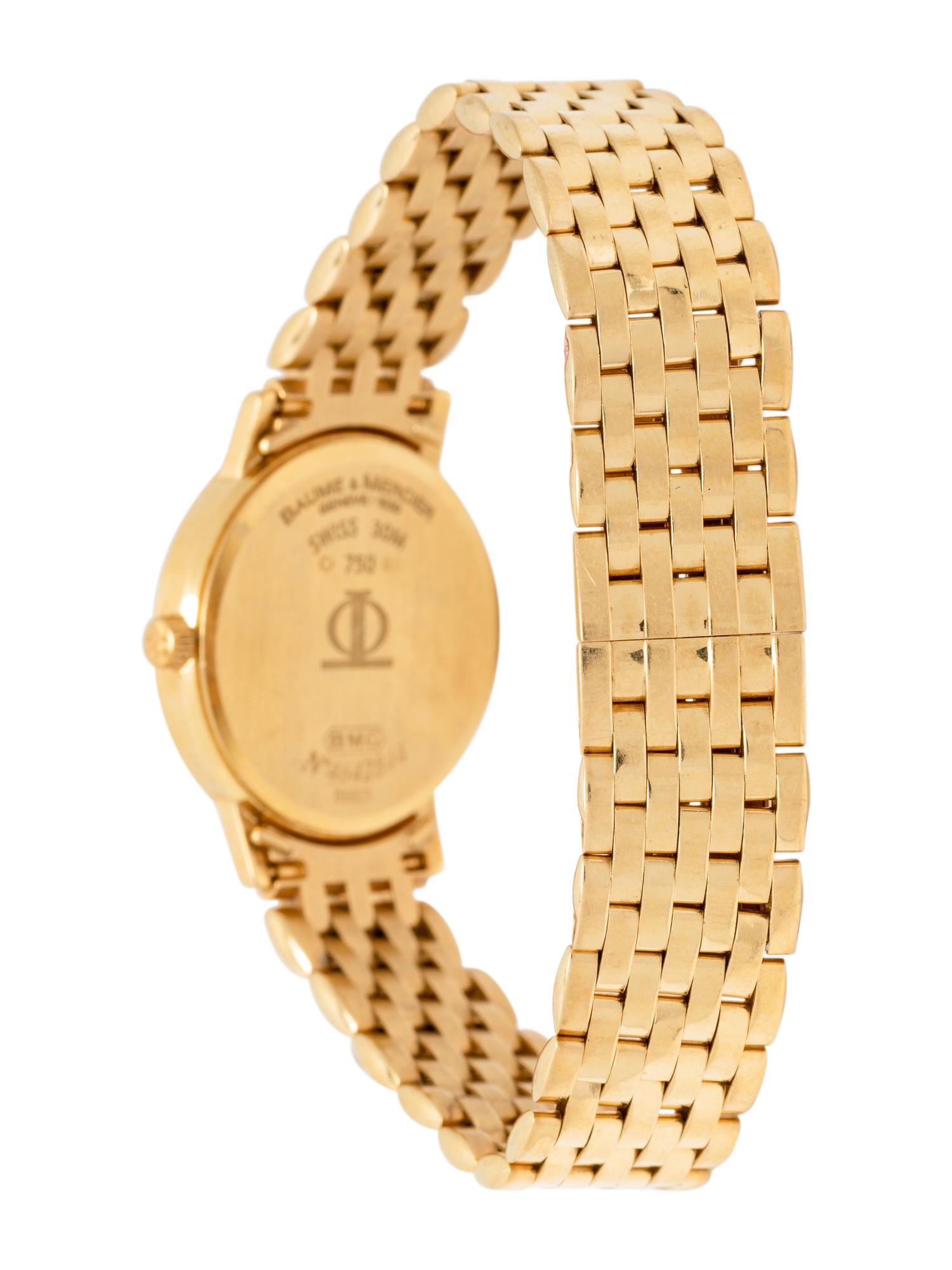 BAUME & MERCIER, YELLOW GOLD WATCH