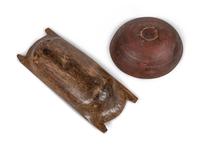 Two Wood Dough Bowls