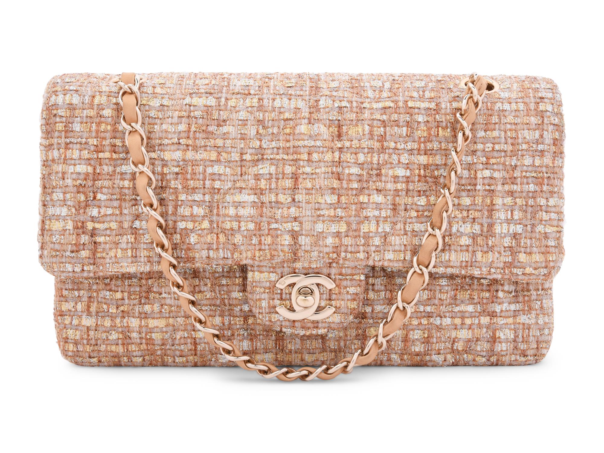 Chanel Tweed Double Flap Bag, 2005