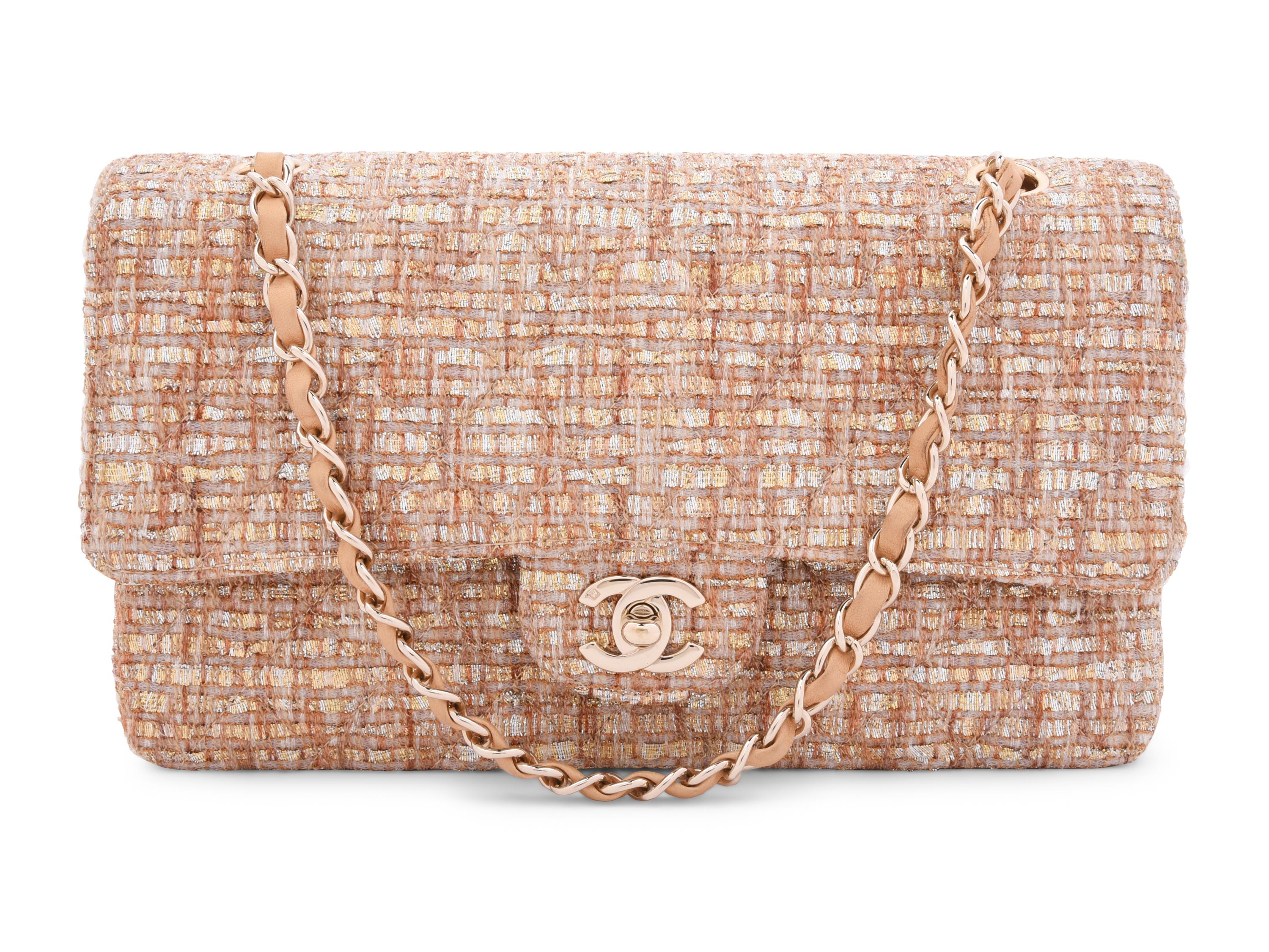 Chanel Tweed Double Flap Bag, 2005