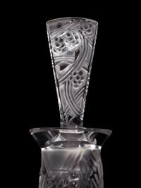 A Lalique Baies et Feuilles Decanter