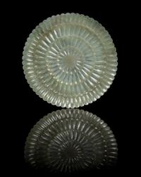 A Chinese Mughal Jade Chrysanthemum Dish 18TH/19TH CENTURY Diameter 3 1/2 inches. — 18TH/19TH CENTURY