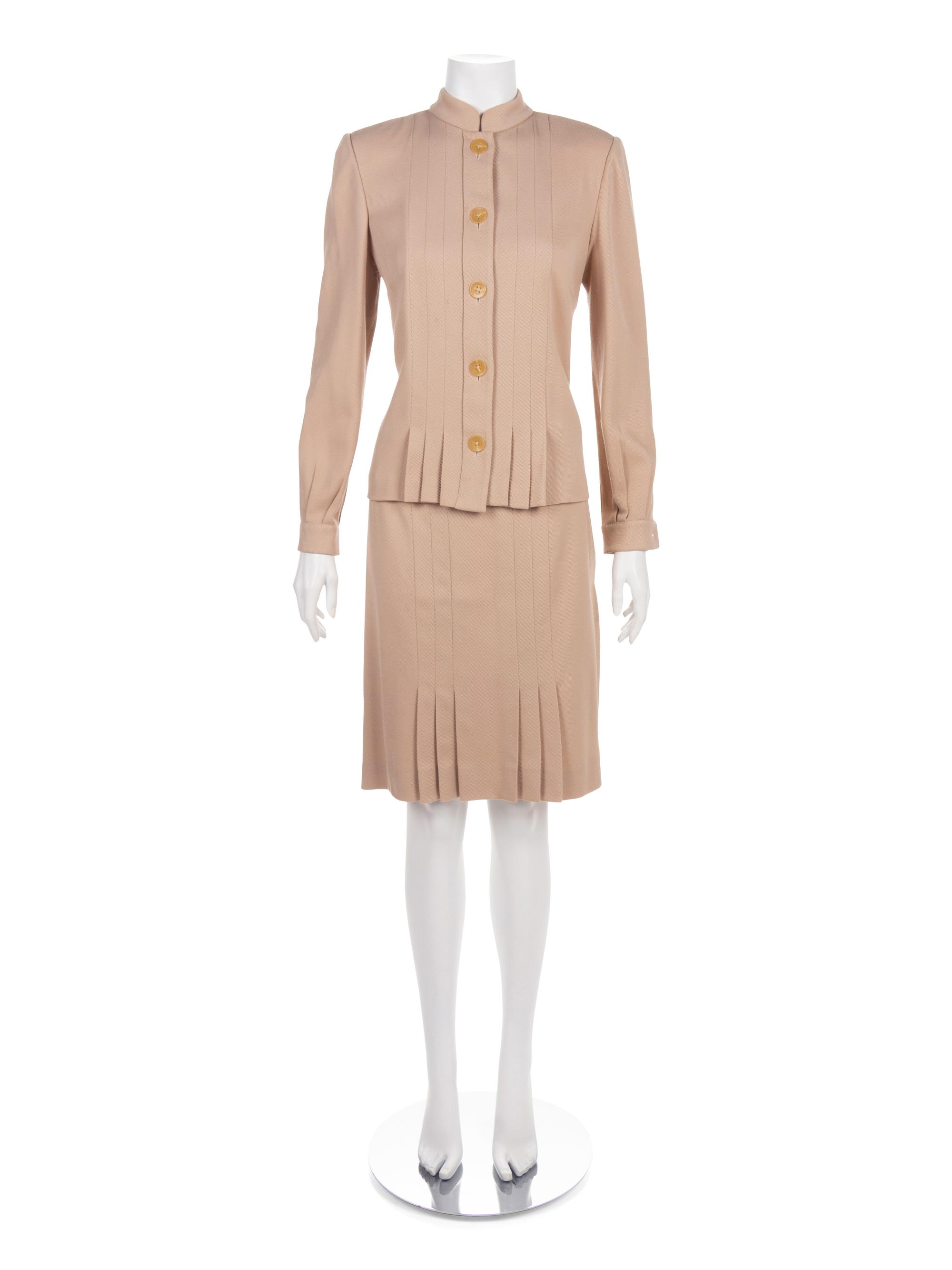 Two Oscar de la Renta Size 12 Ensembles, 1980-90s