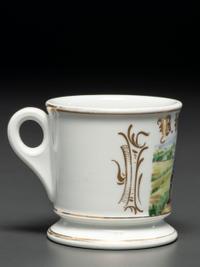 A Baseball Player's Porcelain Occupational Shaving Mug