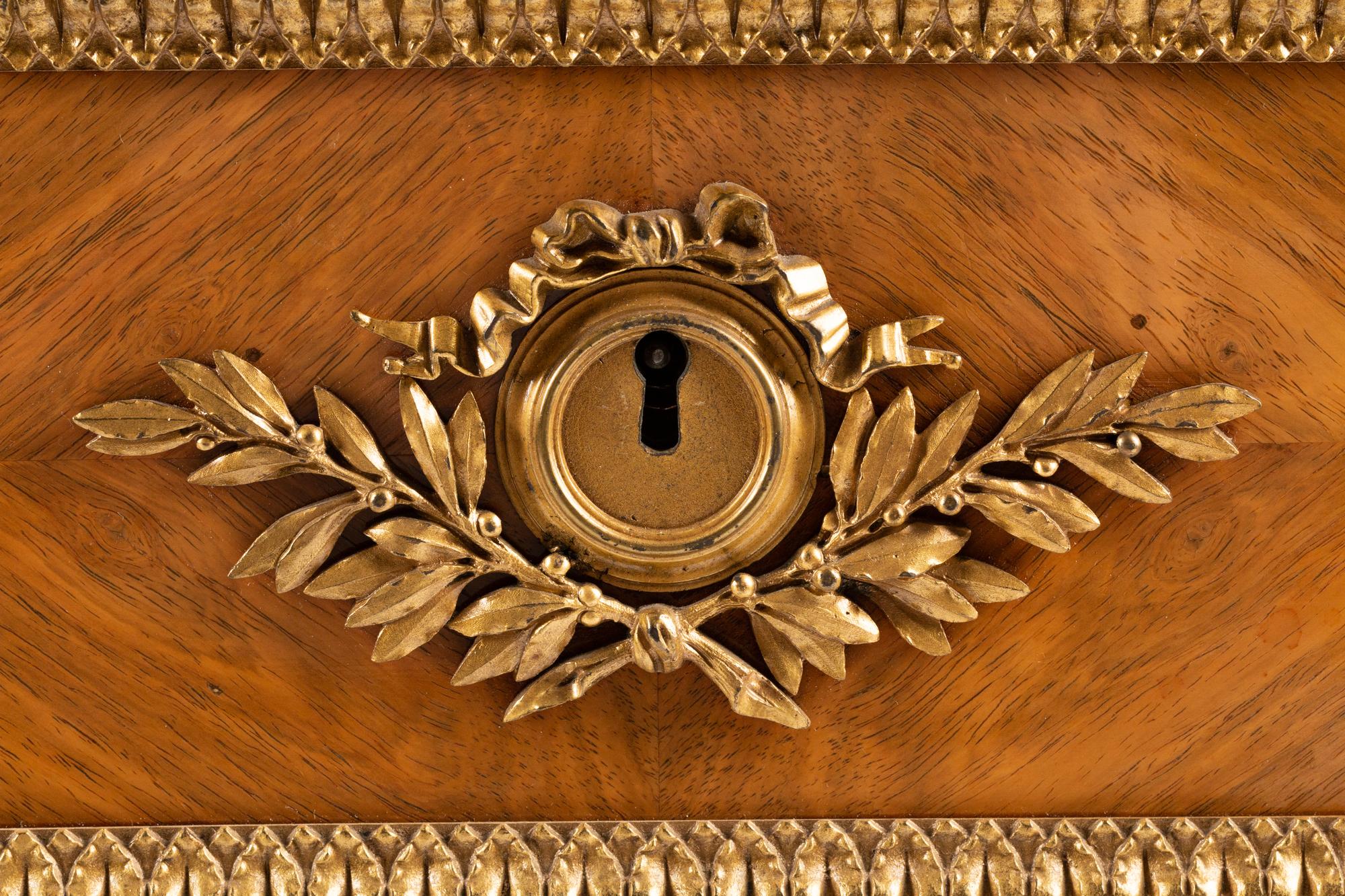 A Louis XVI Style Gilt Bronze Mounted Bureau Plat