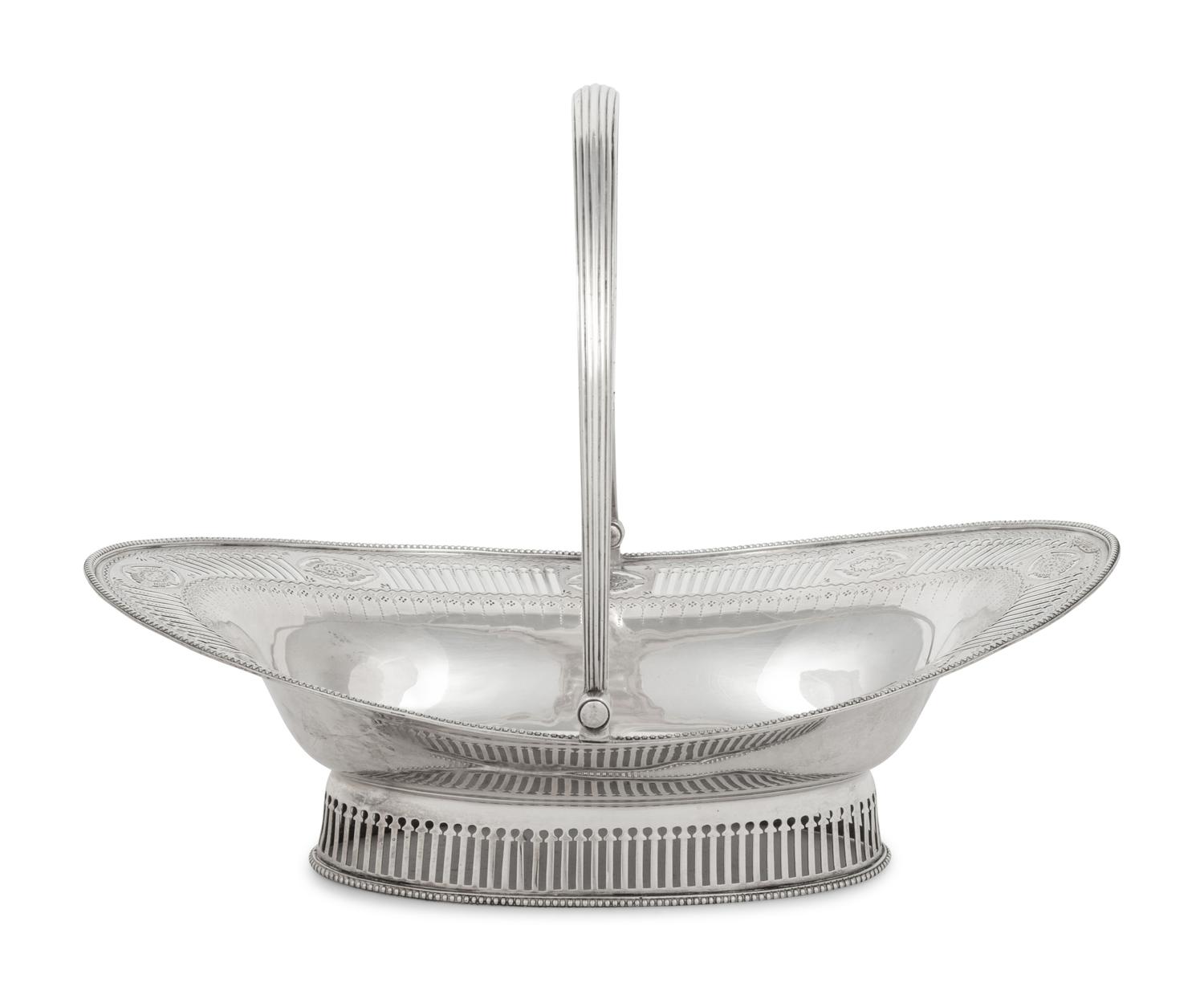 A George III Silver Flower Basket