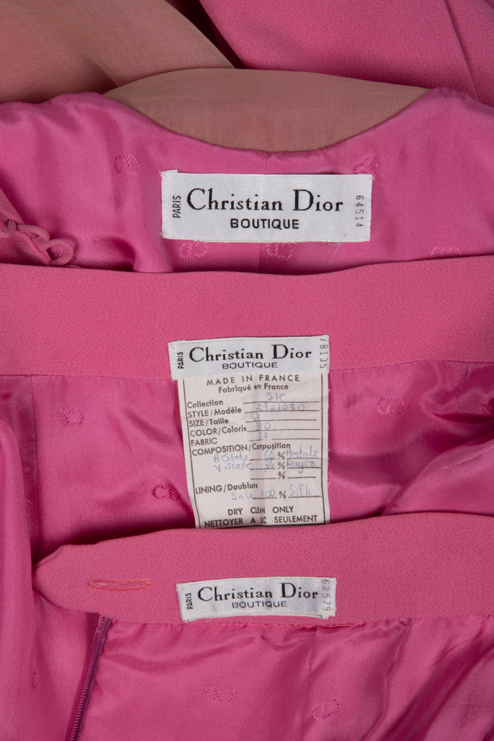 Christian Dior Demi-Couture Three Piece Suit, Jacket and Two Skirts, 1990s