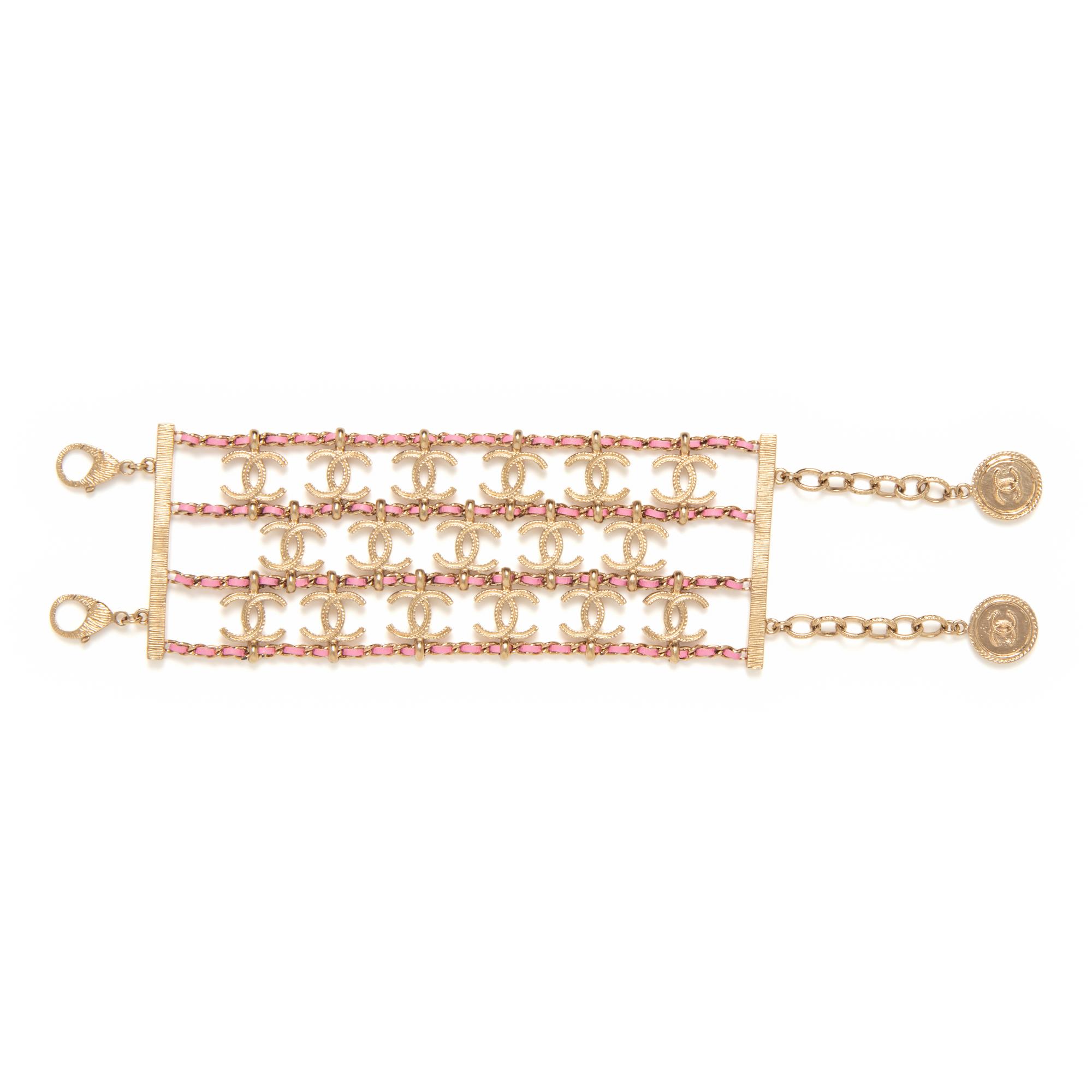Chanel, CC & Woven Chain Bracelet