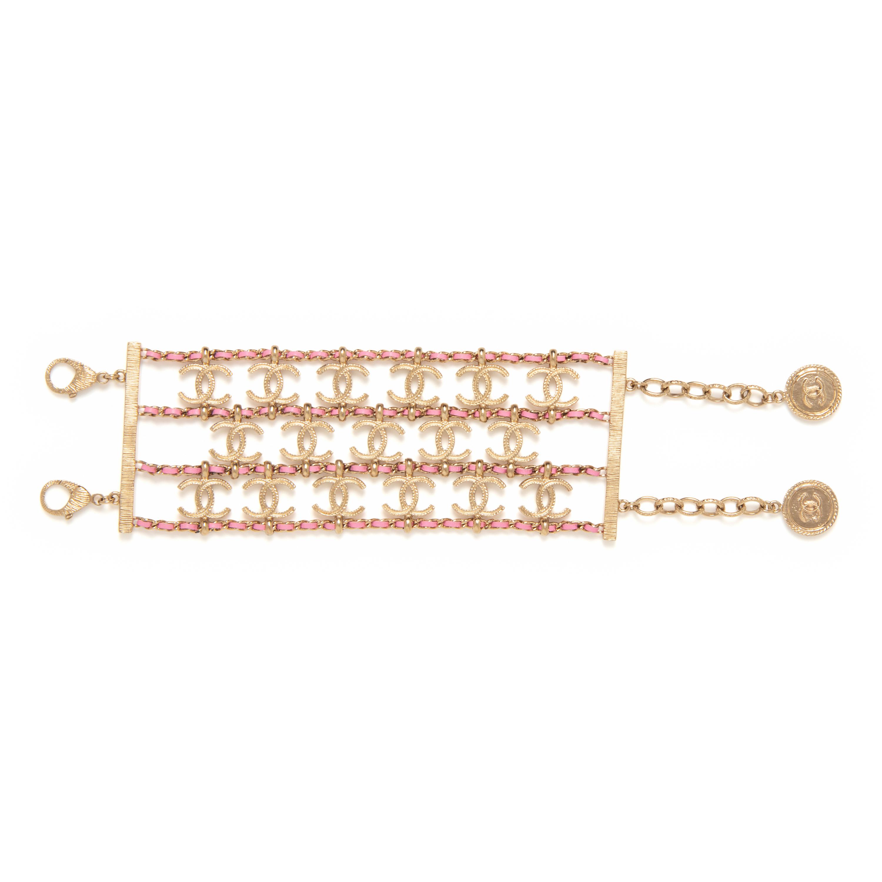 Chanel, CC & Woven Chain Bracelet