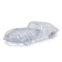 Daum Colorless Glass Model of an E-Type Jaguar