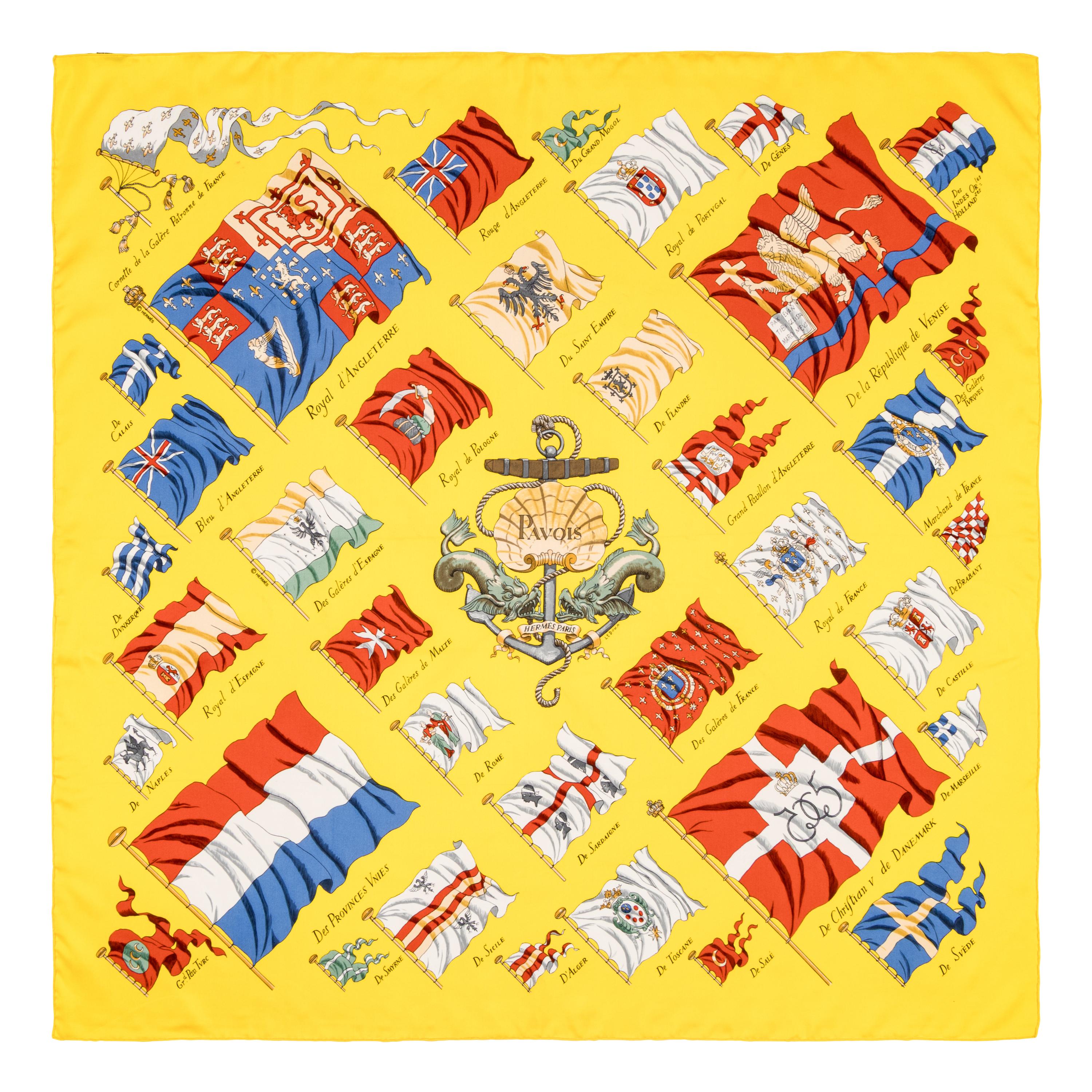 Hermès, Four Silk Scarves 90