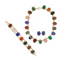 HARDSTONE SCARAB SET