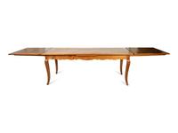 A French Provincial Style Fruitwood Dining Table and Six Side Chairs — 20TH CENTURY