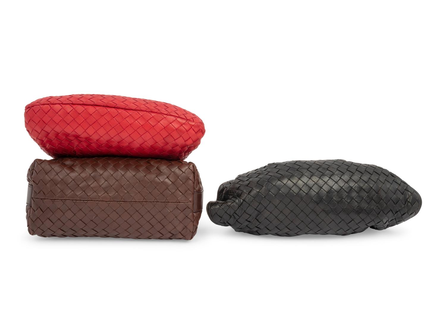 Three Bottega Veneta Intrecciato Bags, 1980-2000