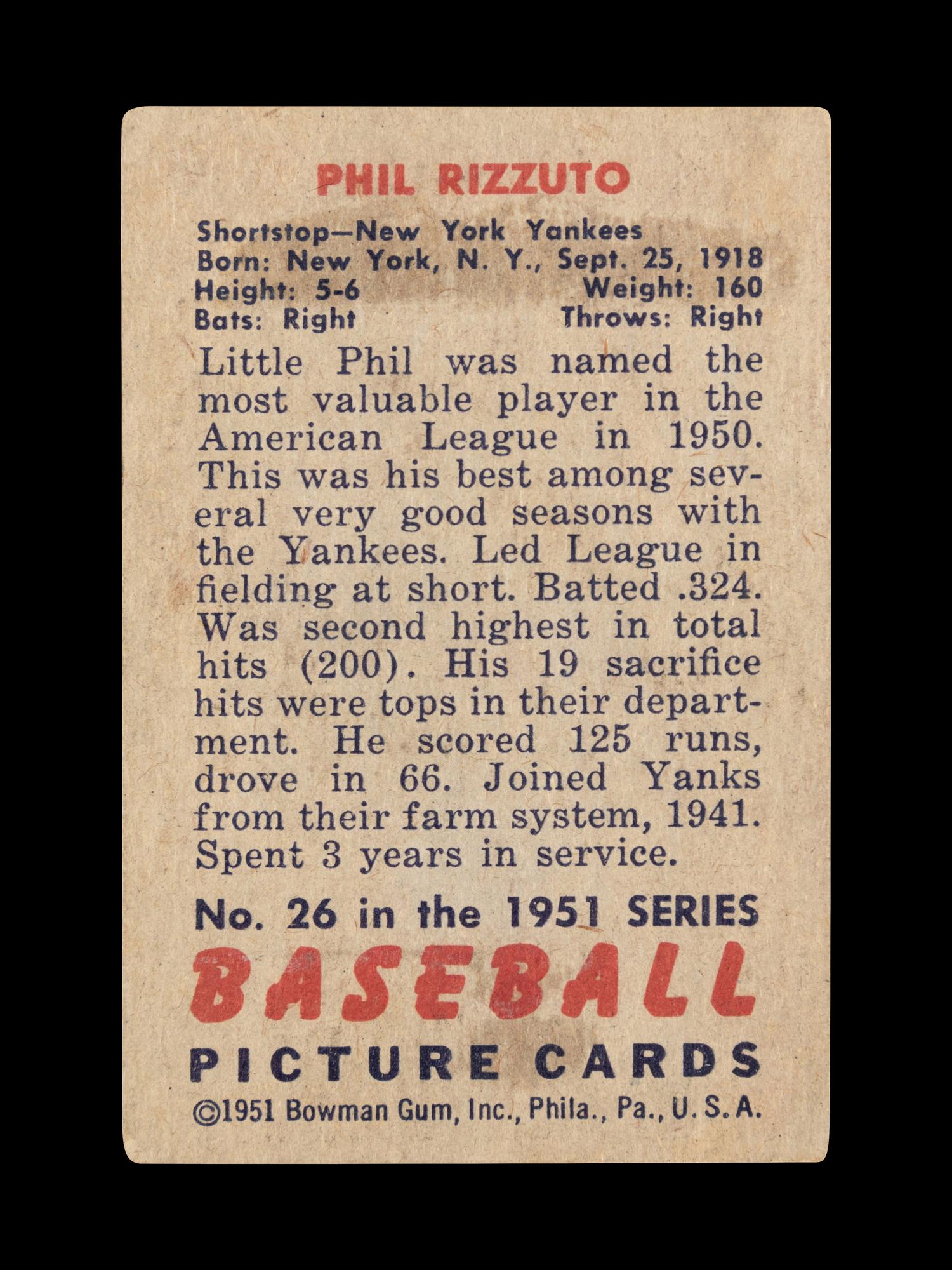 A Group of Four 1950s Bowman Baseball Cards Including a Monte Irvin Rookie Card (PSA 4.5) and Autographed Phil Rizutto,