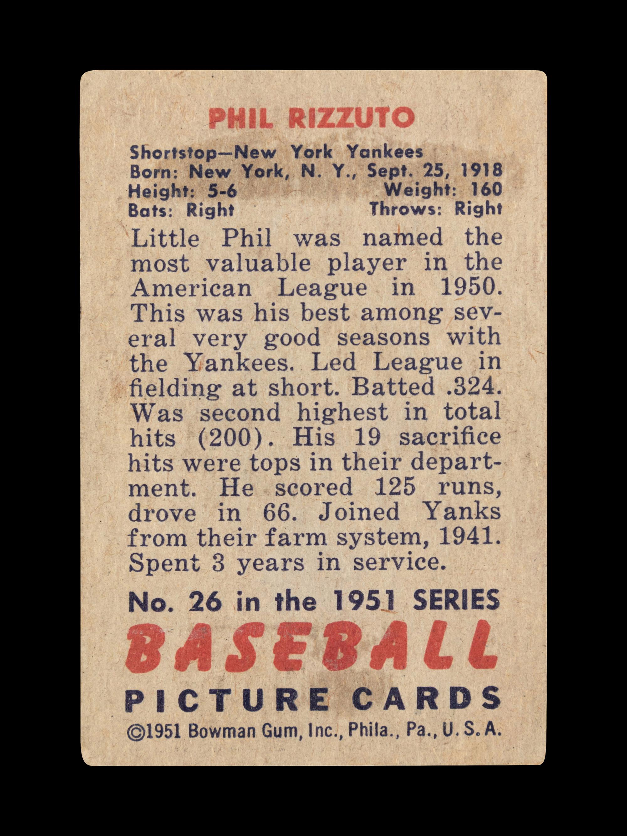 A Group of Four 1950s Bowman Baseball Cards Including a Monte Irvin Rookie Card (PSA 4.5) and Autographed Phil Rizutto,