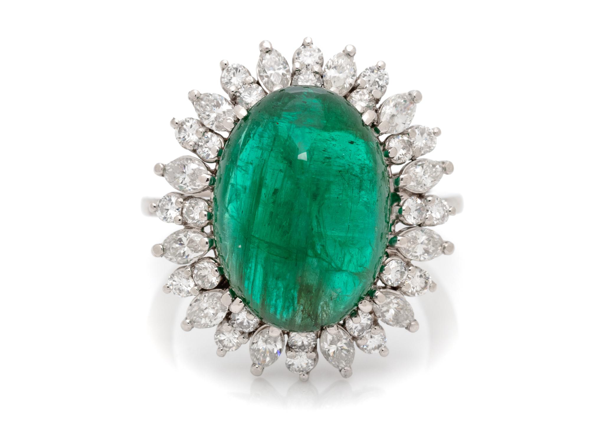 EMERALD AND DIAMOND RING
