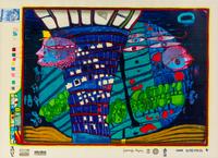 Friedensreich Hundertwasser, (Austrian, 1928-2000), Hundertwasser Regentag