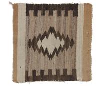 Three Navajo Rugs Largest: 56 x 26 1/2 inches