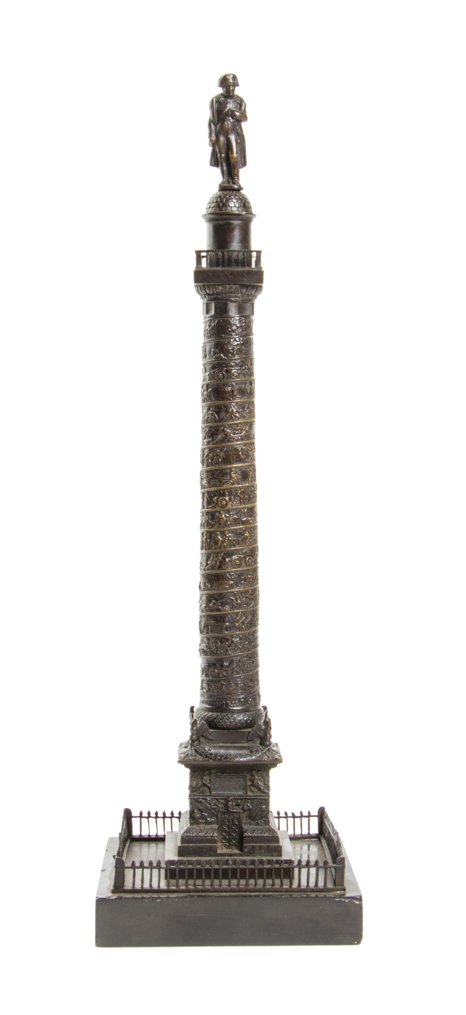 A French Bronze Architectural Model, Height 18 1/2 inches.
