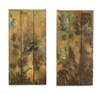Six-Panel Marquetry Folding Screen