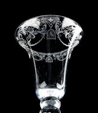 A Group of Three Engraved Wine Glasses