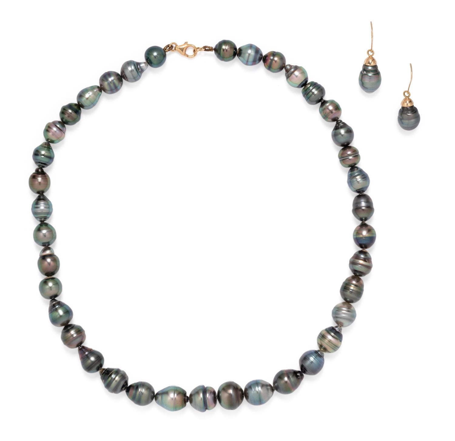 CULTURED BAROQUE TAHITIAN PEARL SET
