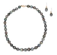 CULTURED BAROQUE TAHITIAN PEARL SET