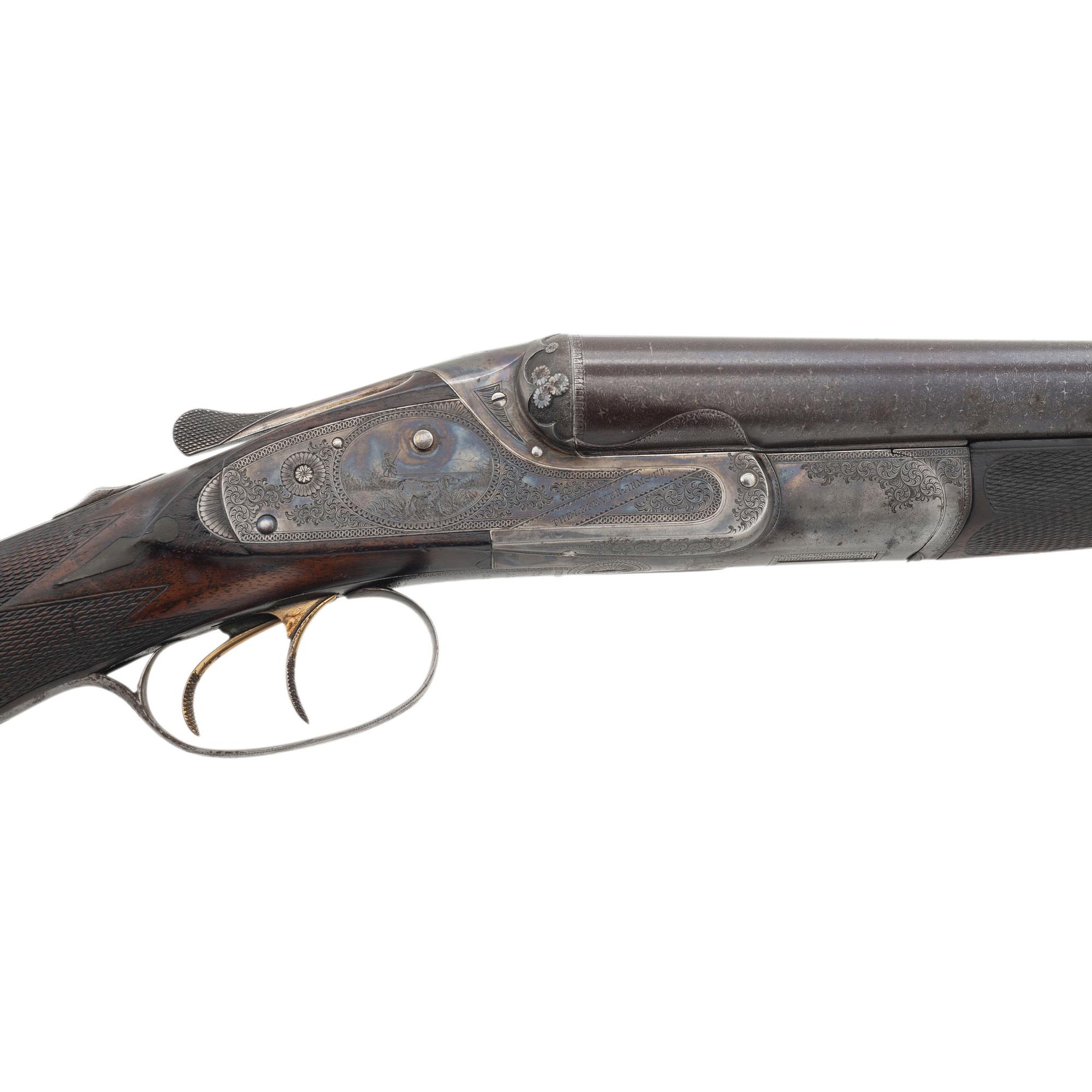 High Quality Grade Lefever Arms Co. SxS Hammerless with Damascus Barrels