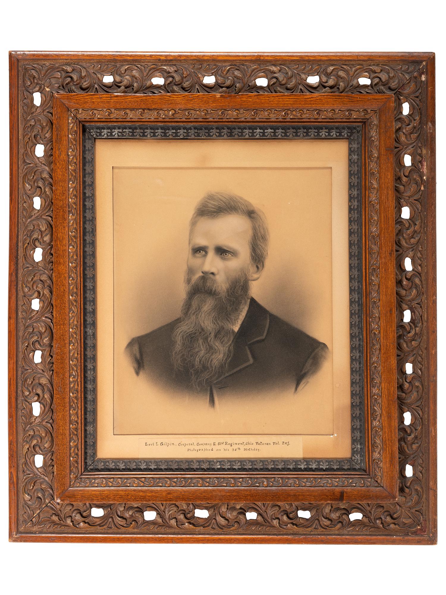 [CIVIL WAR] GILPIN, Levi L. (1844-1931). A group of 3 items identified to Corporal Levi L. Gilpin, 51st Ohio Volunteer Infantry, comprising: