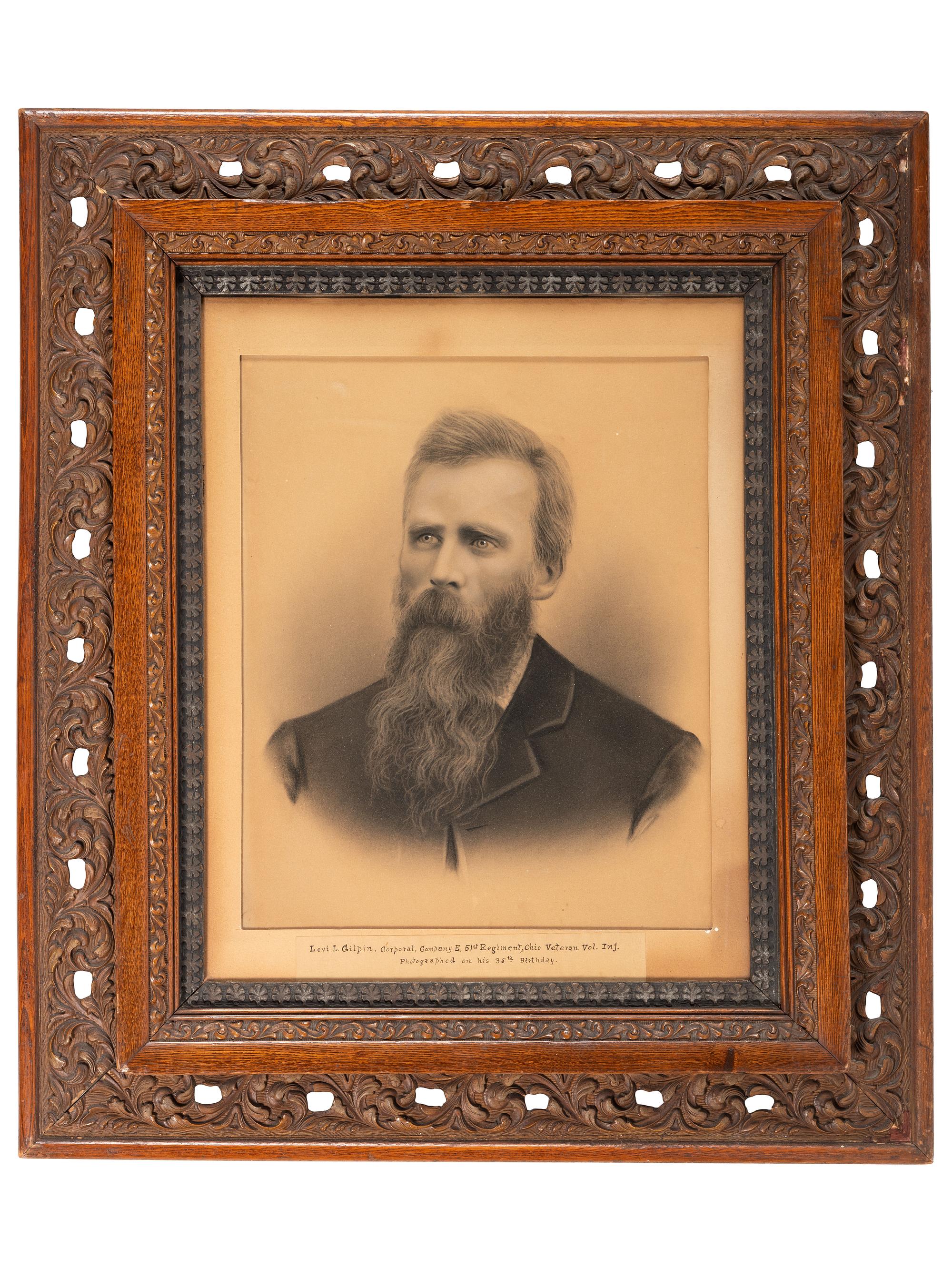 [CIVIL WAR] GILPIN, Levi L. (1844-1931). A group of 3 items identified to Corporal Levi L. Gilpin, 51st Ohio Volunteer Infantry, comprising: