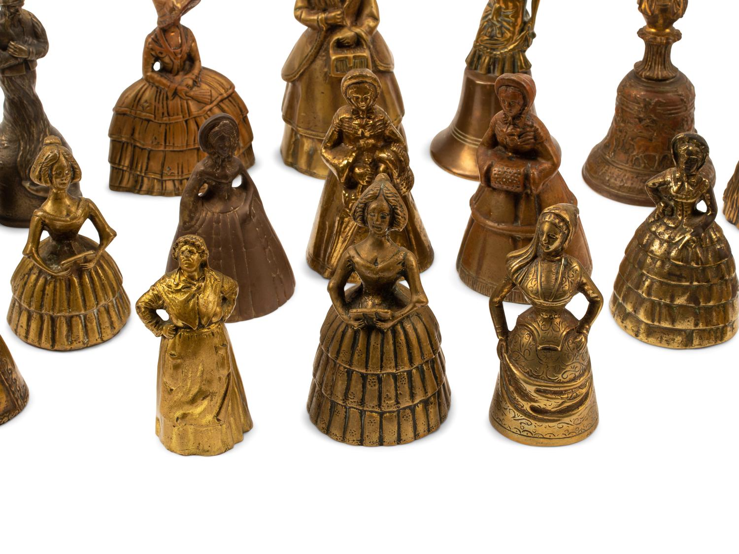 A Collection of Twenty Continental Bronze Bells