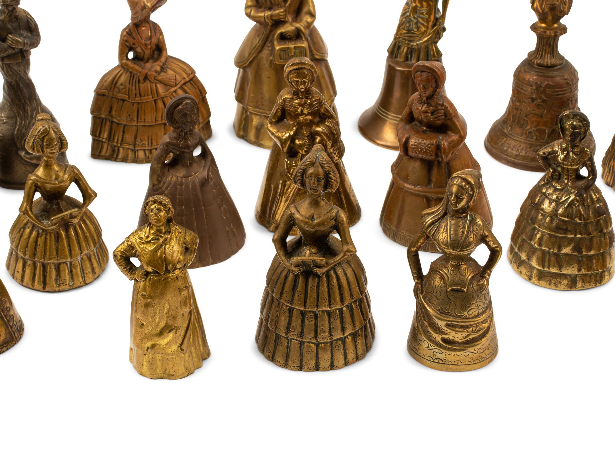A Collection of Twenty Continental Bronze Bells