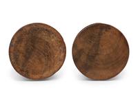A Pair of French Olivewood "Pique Cierge" Candlesticks