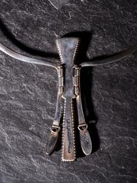 Award Winning Sterling Silver Ram's Horn Necklace