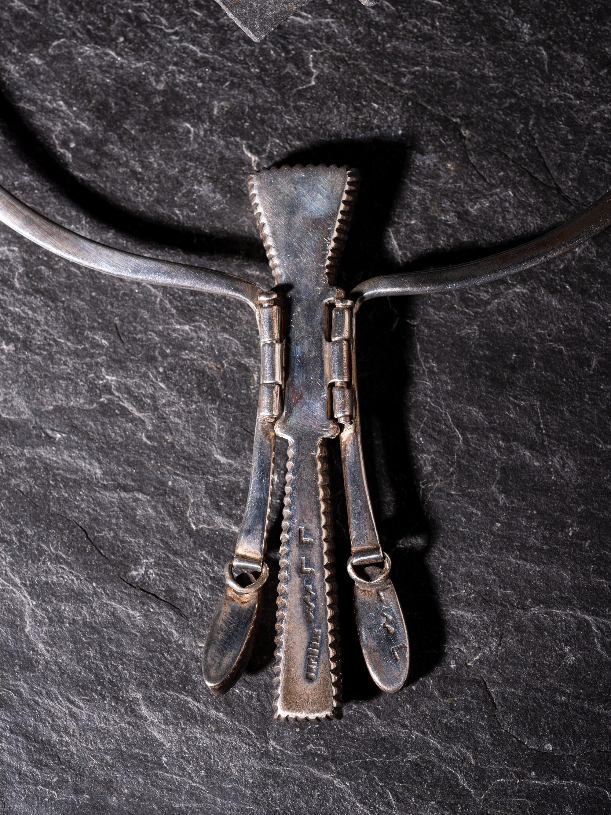 Award Winning Sterling Silver Ram's Horn Necklace