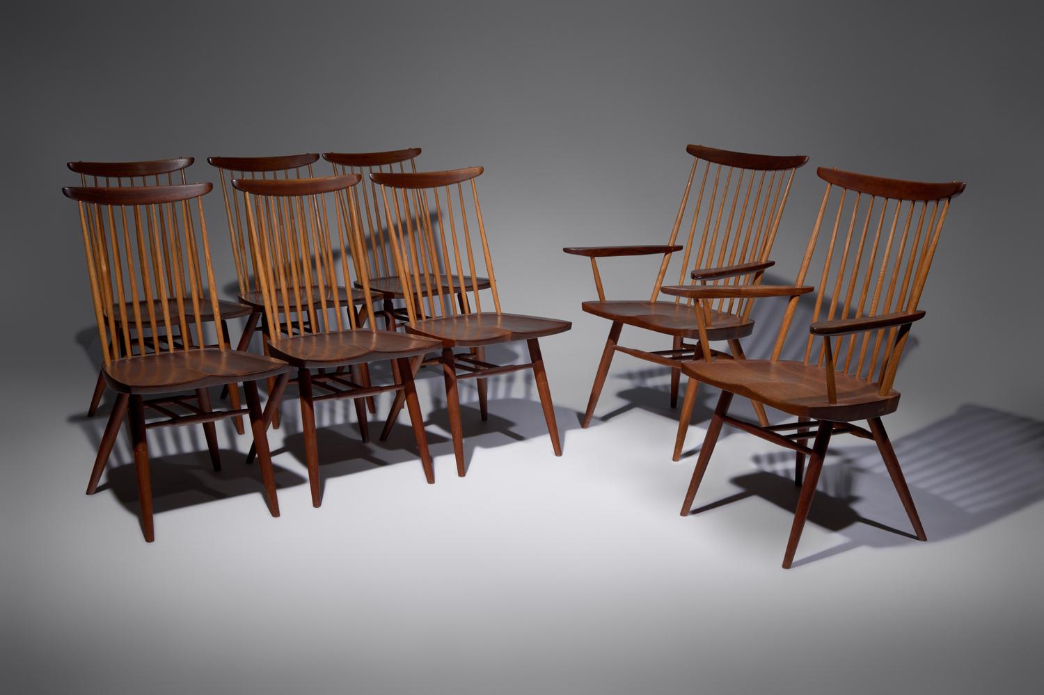 Set of 8 New chairs, 1977