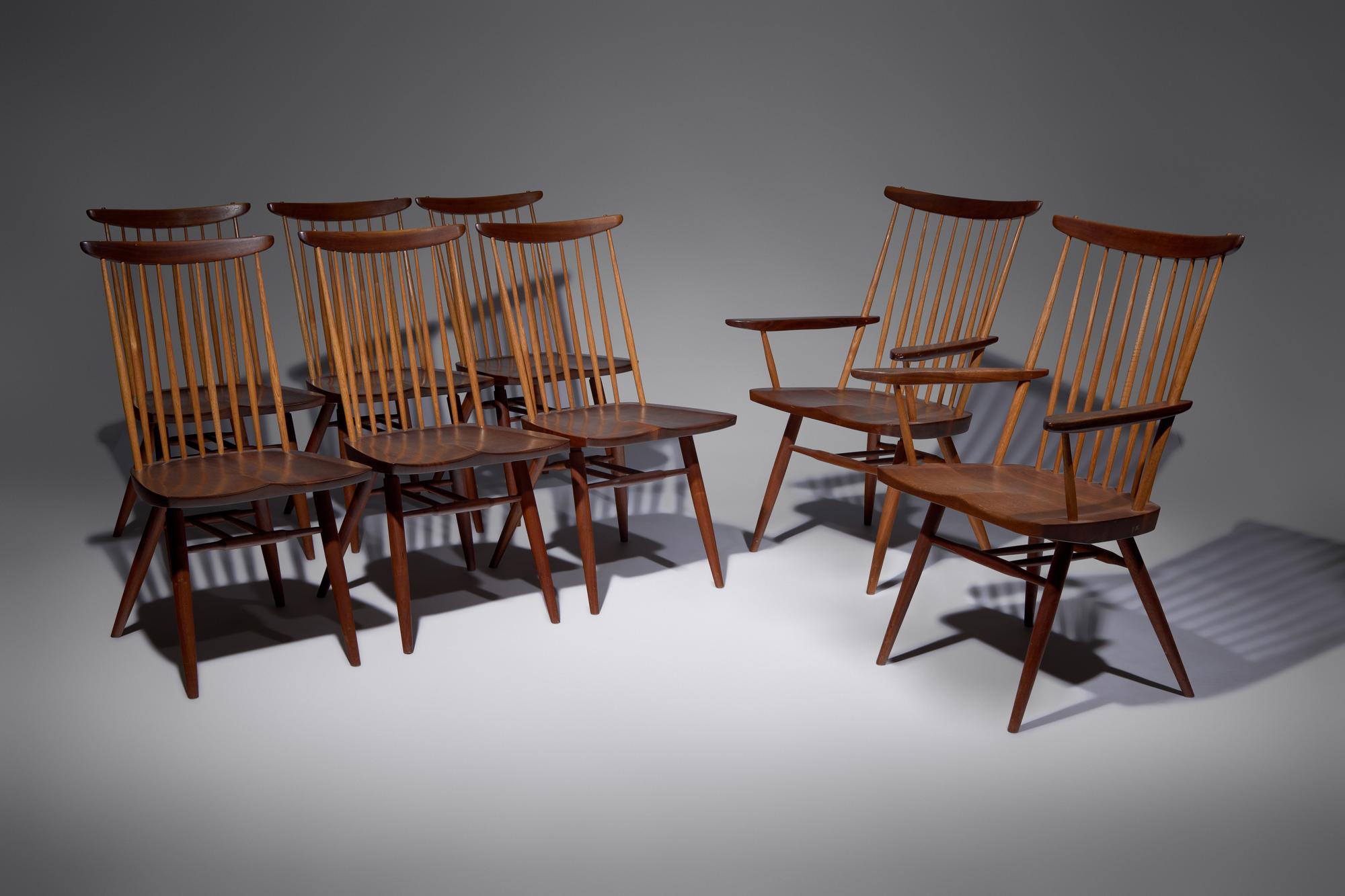 Set of 8 New chairs, 1977