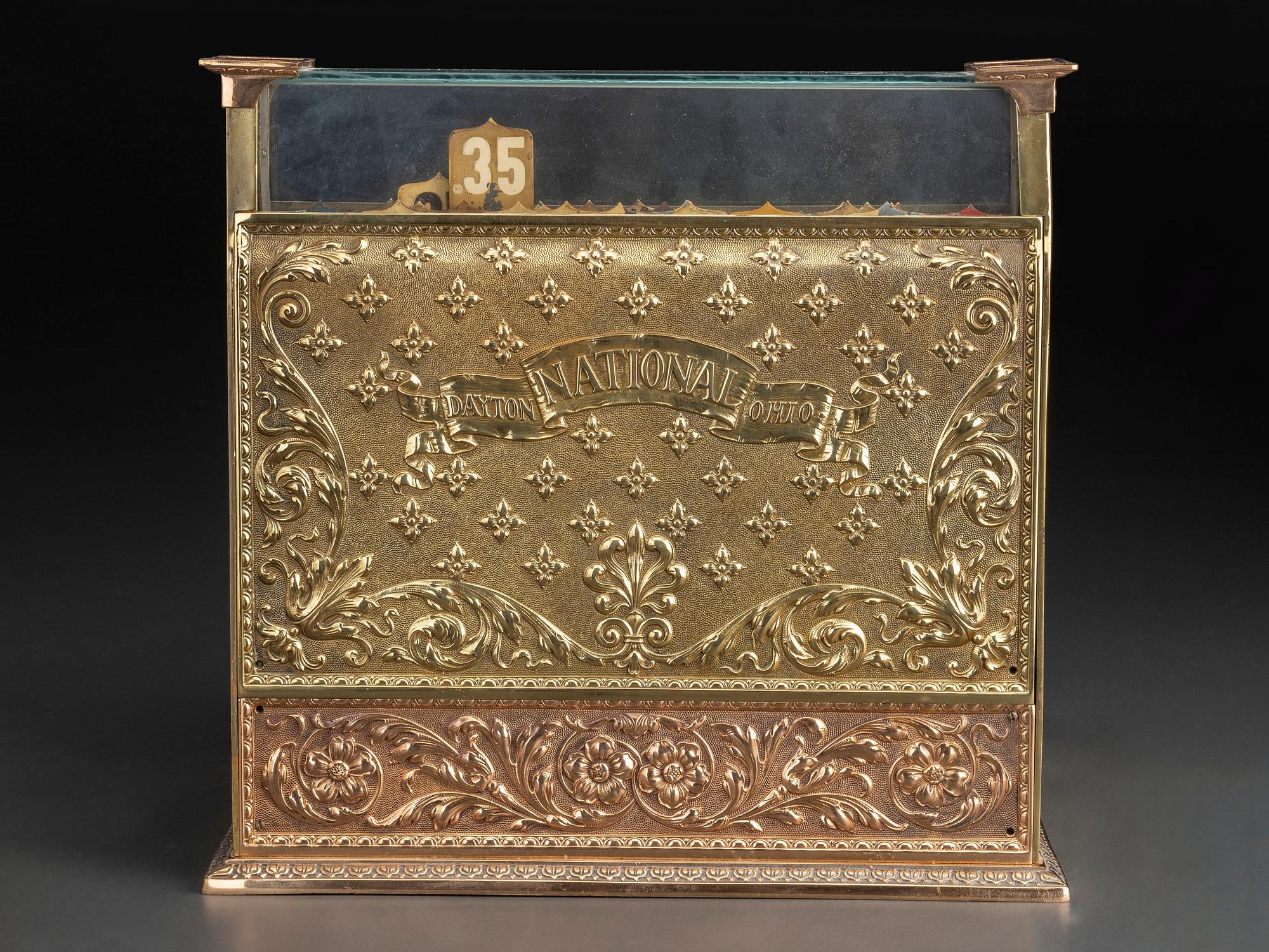 A Brass National Cash Register, Model No. 22