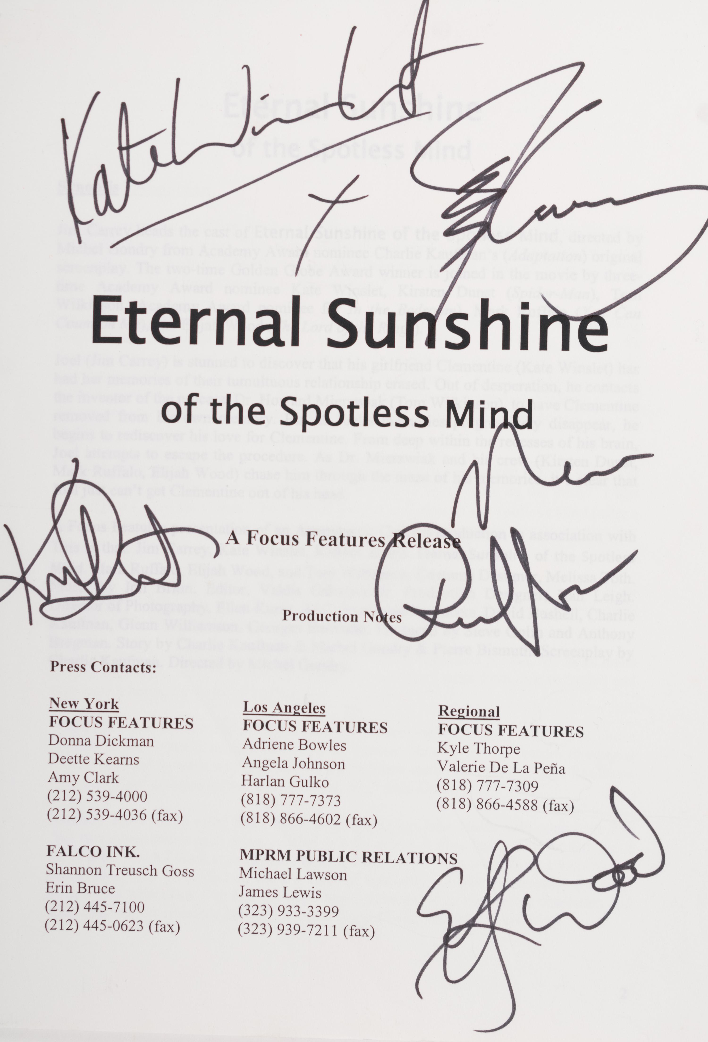 (Film Memorabilia) A group of memorabilia from 6 films, comprising: