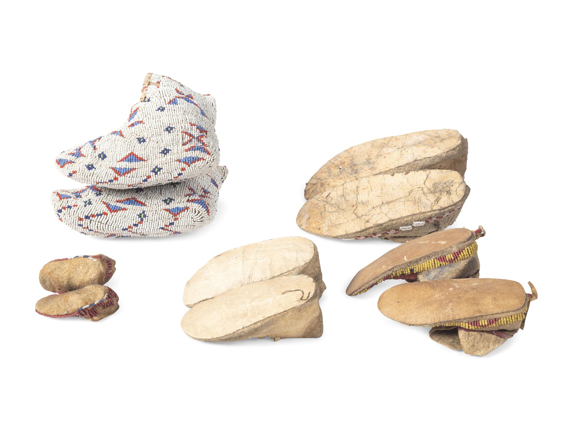 Collection of Plains Children's Moccasins