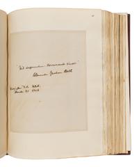 [The Red Cross]. An exceptional album of autographs, letters, and original artwork assembled to benefit the British Red Cross during WWI. [N.p.: N.p.], 1917.