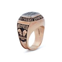 A Rare 1990 Evander Holyfield Team Issued Gold and Diamond Heavyweight Boxing Championship Ring Presented by Holyfield to Longtime Associate