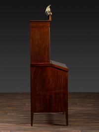 A Federal Inlaid Mahogany Secretary Bookcase