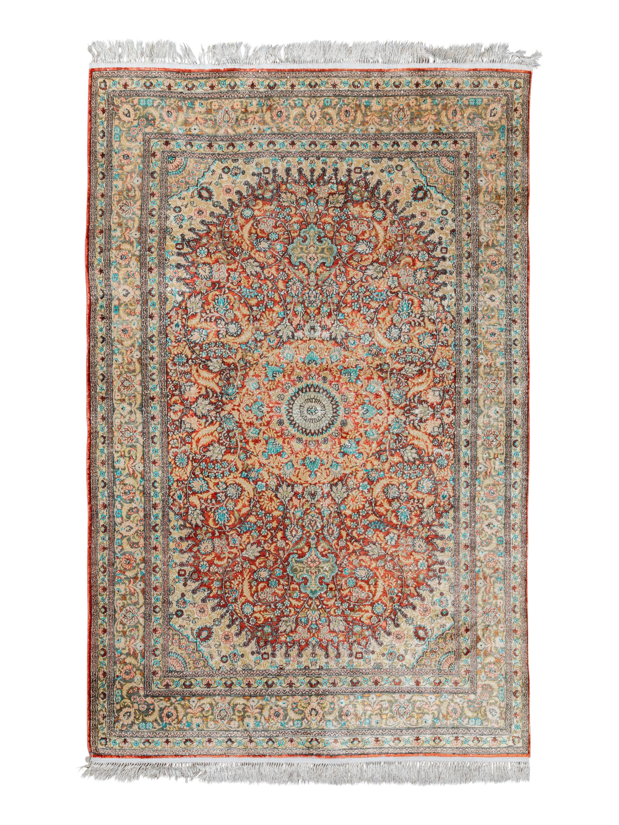 An Indian Silk Rug
