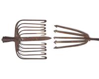 A Group of Whaling and Eel Fishing Tools