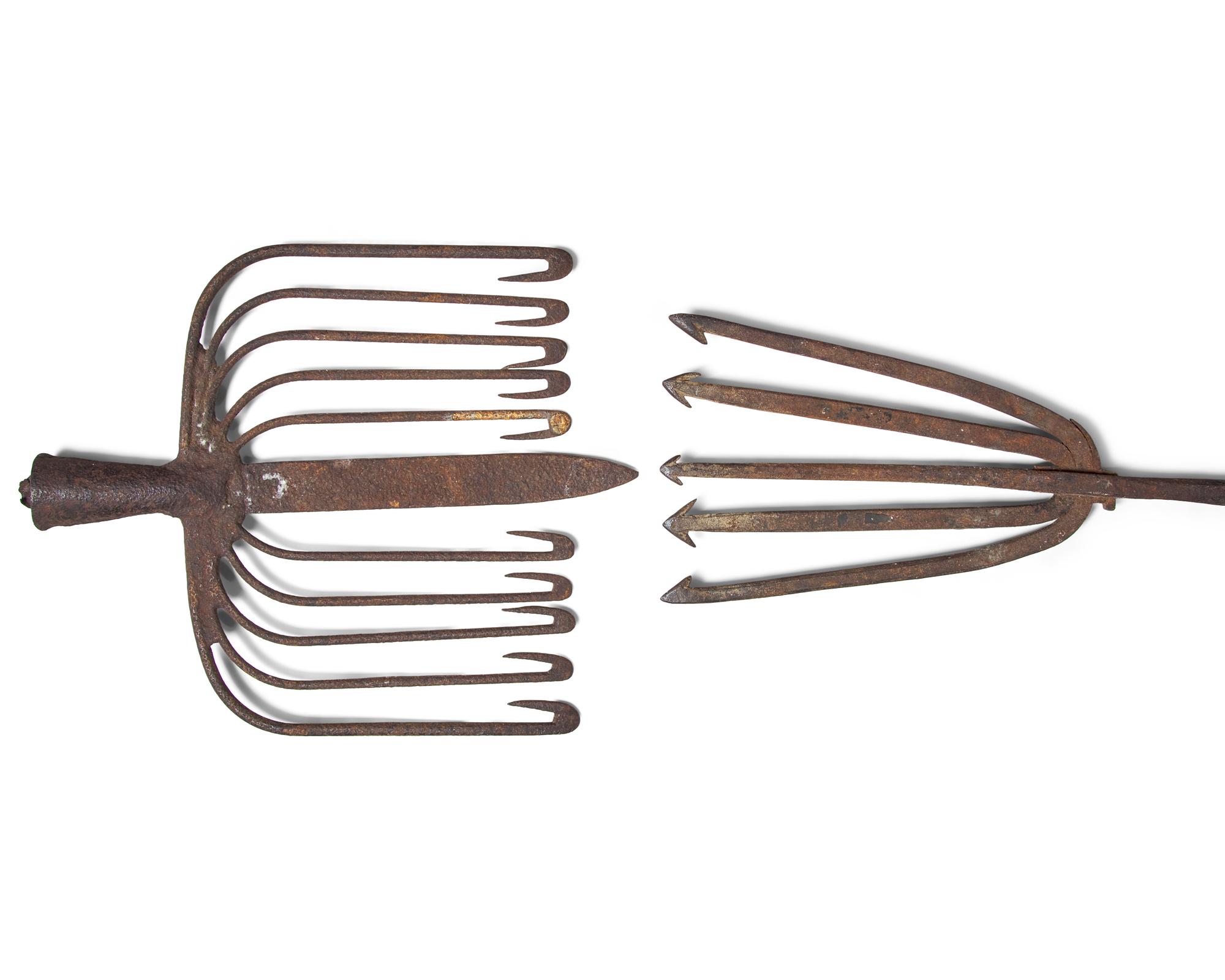 A Group of Whaling and Eel Fishing Tools