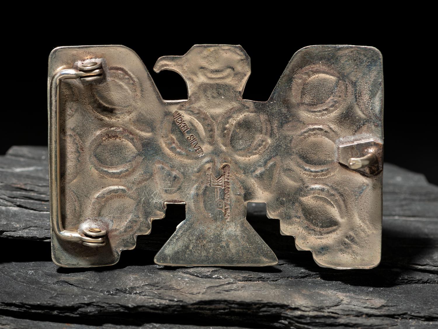 Silver Katsina Belt Buckle, PLUS