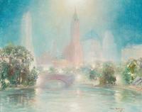 Johann Berthelsen, (American, 1883-1972), From the Lagoon
