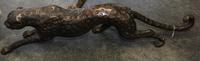 A Bronze Leopard. Length 41 inches.